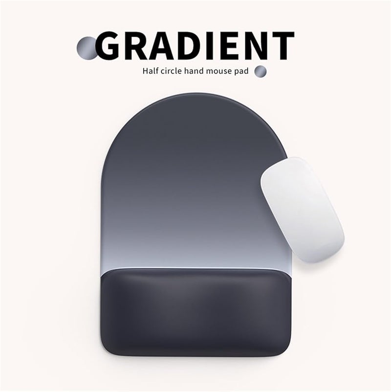 Green Ergonomic Mousepad Memory Foam Wrist Rest Slip Proof Base Fatigue Reducing Cloth Mat - Image 4